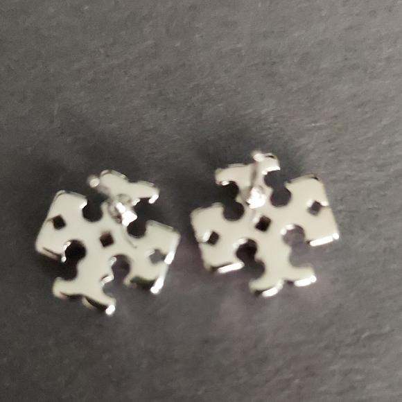 Tory Burch Silver Stud Earrings - Picture 5 of 6